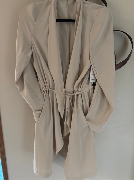 Apt. 9 Jackets & Blazers - Apt 9 Gorgeous Cream Open Front Cardigan/Jacket with drawstring ties NWT Size M
